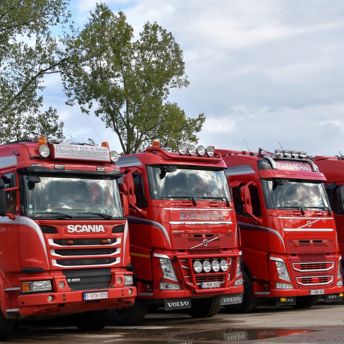 Image of trucks parked side by side